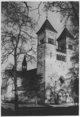 Klosterkirche nach dem Wiederaufbau, eingeweiht am 31.10.1866